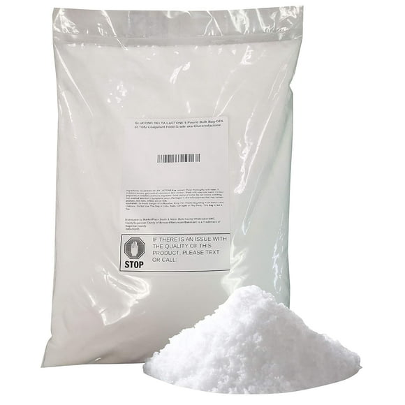 Glucono Delta Lactone Powder 5 Pound -Tofu Coagulant-for baking Food Grade aka Gluconolactone (GDL)