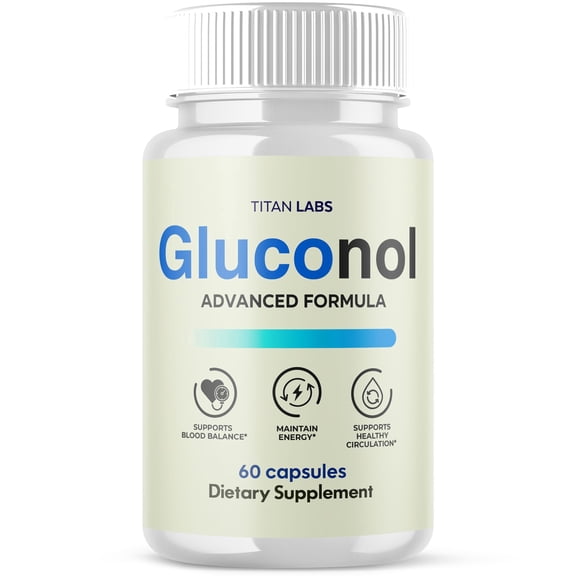 Gluconol Advanced Formula Blood Support for Health and Wellness Gluco Nol 60 Capsules