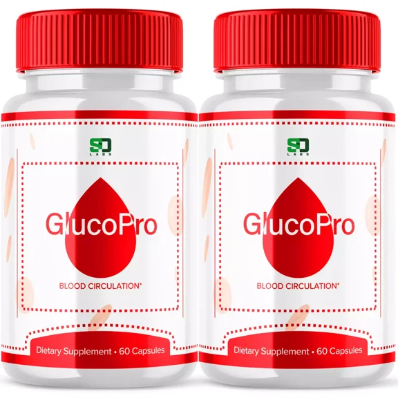 Glucopro Balance Circulation Capsules - Natural Blood Flow Formula (2 Pack)