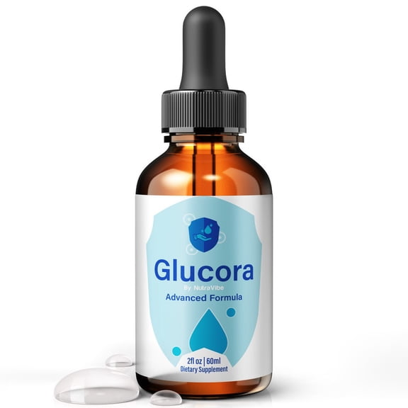 Glucora Drops Daily Liquid Formula with a Clean, Natural Blend to Support Natural Flow, Balanced Levels & Healthy Circulation | Convenient for Consistent Use (30 Servings)