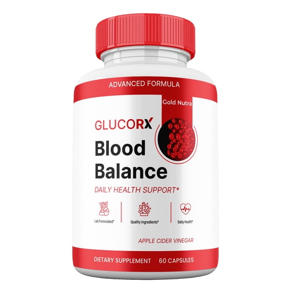 Glucorx Capsules, Gluco-rx Pills Glycogen Support Supplement Maximum Strength All Natural, 30 Day Supply (1 Pack)