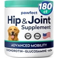 thumbnail image 1 of Glucosamine Chews for Dogs & Picky Eaters - Hip and Joint Chews for Dogs with Chondroitin, MSM & Omega-3 Fish Oil - Dog Supplement for Joint Pain Relief - Chicken Flavor - Made in USA - 180 Count, 1 of 8