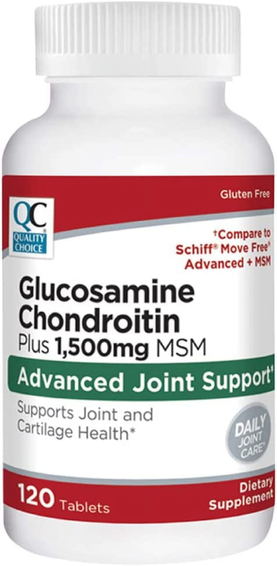 Glucosamine Chondroitin + 1500 mg MSM Tablets 120 ct