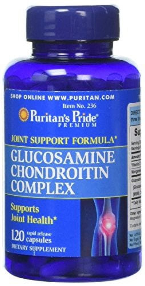 Glucosamine Chondroitin Complex Capsules, Supports Joint Health* 120 ct, by Puritan's Pride