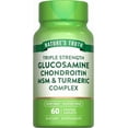 thumbnail image 1 of Glucosamine Chondroitin MSM Complex | 60 Caplets | Triple Strength Supplement | by Nature's Truth, 1 of 1