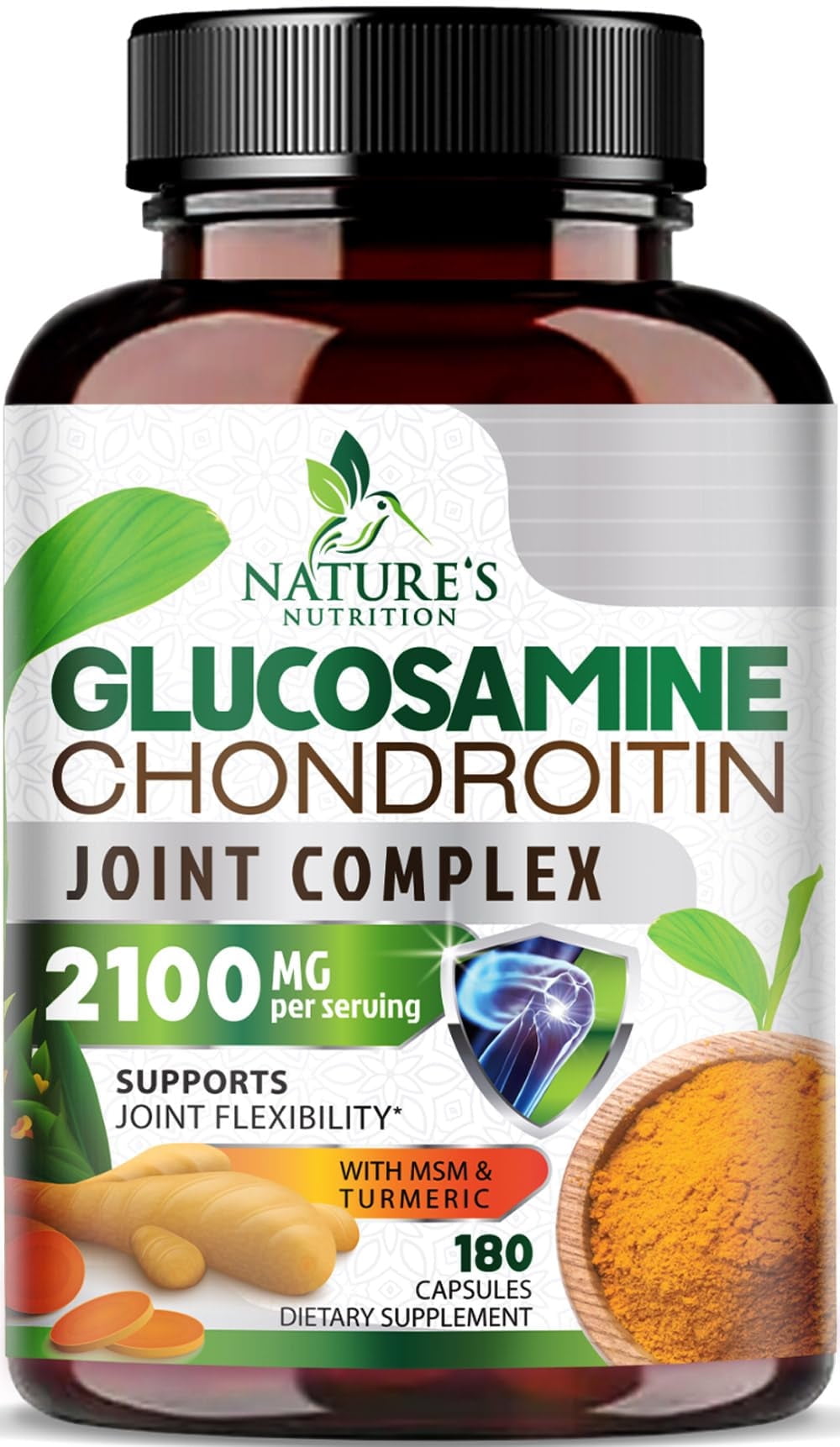 Complément Alimentaire Articulations : Curcuma, Glucosamine, Chondroïtine, MSM - 3925 Mg, Neuf