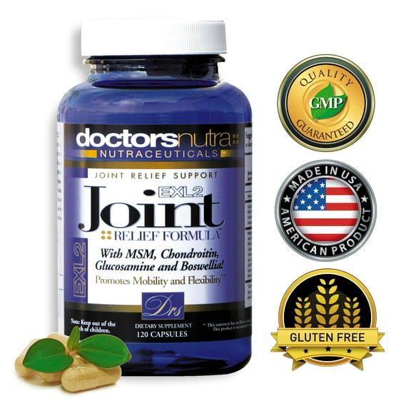Joint Support Glucosamine, Chondroitin Mobility  Supplement, by Doctors Nutra Nutraceuticals, MSM, Turmeric, Boswellia and Collagen Complex - Over 3,000 Milligrams ,  90 Capsules