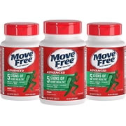 Glucosamine & Chondroitin Plus MSM Advanced Joint Health Supplement Tablets, Move Free 120 Count In A Box 3 Pack Case, Supports Mobility, Flexibility, Strength, Lubrication and Comfort*
