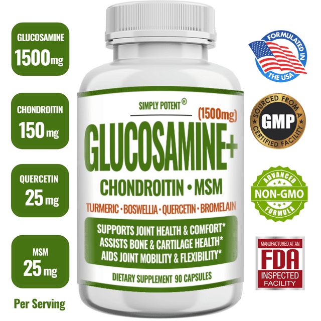 Glucosamine Complex with Turmeric, MSM, Boswellia Joint & Pain Relief