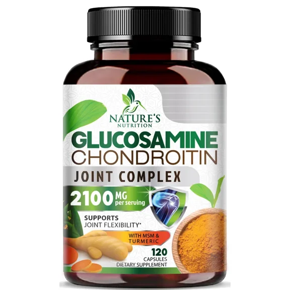 Glucosamine Chondroitin Turmeric MSM Triple Strength Joint Support 2100mg(120)