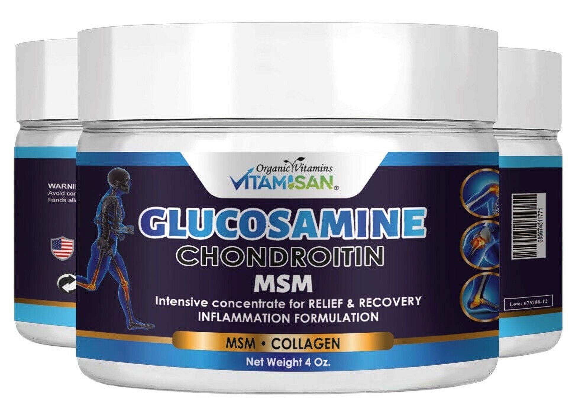 Glucosamine Chondroitin with MSM & Collagen Cream 4 Oz chondroitin