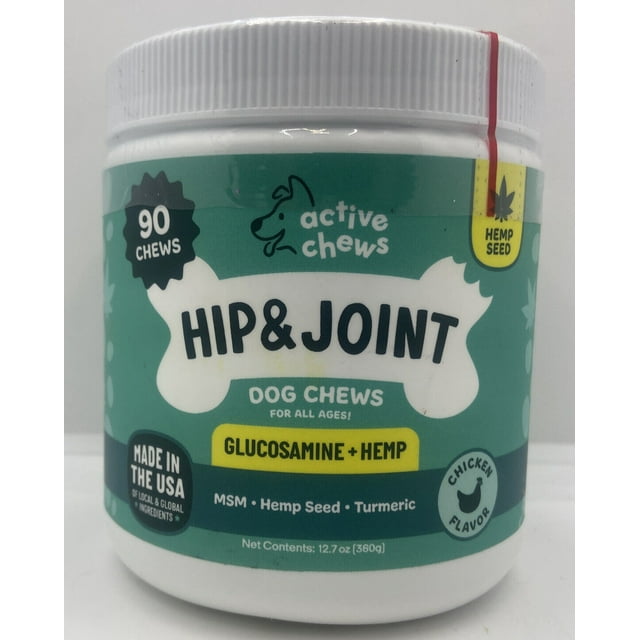Glucosamine for Dogs Soft Chews 90 ct Hip and Joint Supplement for