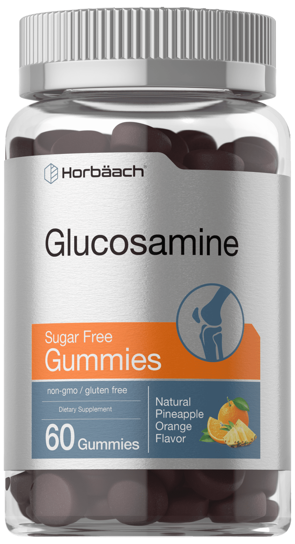 Glucosamine Gummies for Women and Men Sugar Free 60 Count Natural