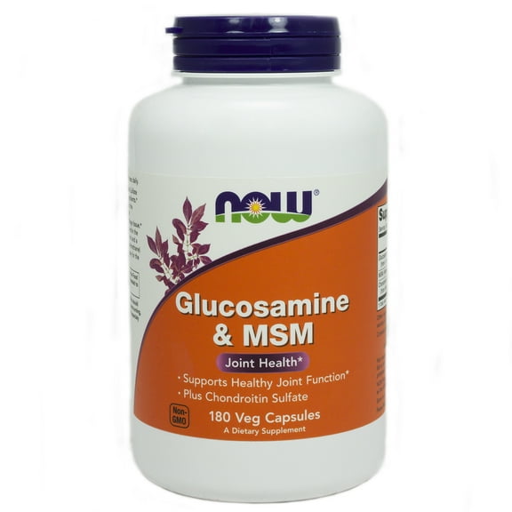 Glucosamine & MSM by Now Foods - 180 Capsules Joint Health