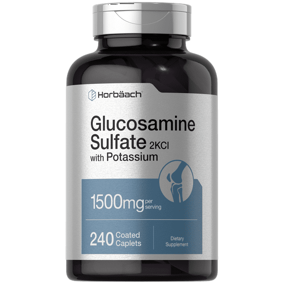 Glucosamine Sulfate 1500mg | 240 Caplets | by Horbaach