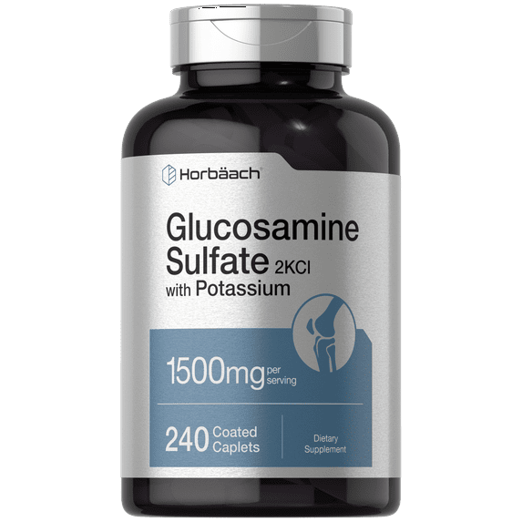 Glucosamine Sulfate 1500mg | 240 Caplets | by Horbaach