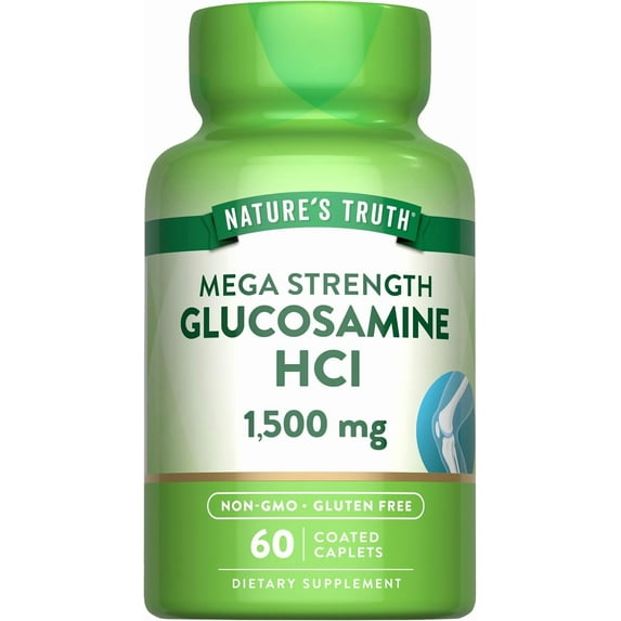 Glucosamine Sulfate 1500mg | 60 Caplets | Mega Strength Supplement for Joint Health | by Nature's Truth
