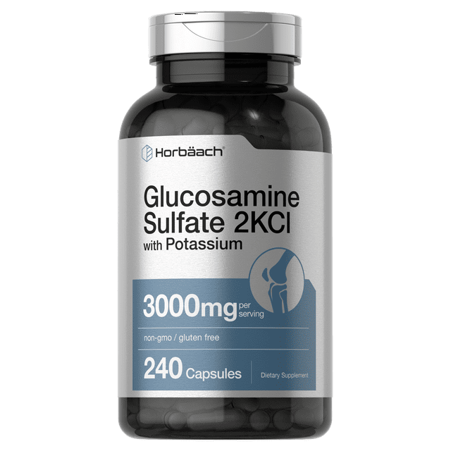 Glucosamine Sulfate 2KCI with Potassium 3000mg 240 Capsules by