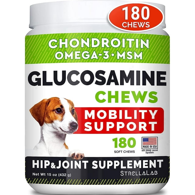 Glucosamine Chews, For Dogs & Cats, 180 Soft Chews, 15 oz (432 g