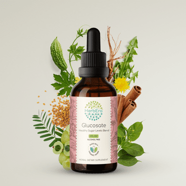 Glucosate Alcohol-FREE Extract Tincture. Healthy Sugar Levels Blend 2 oz
