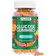 YUM-V's Fast-Acting Glucose Gummies for Adults and Kids, Vegan and Gluten Free Gummies, 60 Count