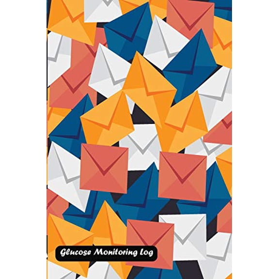Glucose Monitoring Log: Email Pattern Cover Paperback 1730980880 9781730980886 Shamrock Logbook
