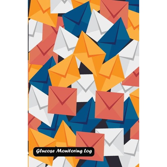 Glucose Monitoring Log : Email Pattern Cover (Paperback)