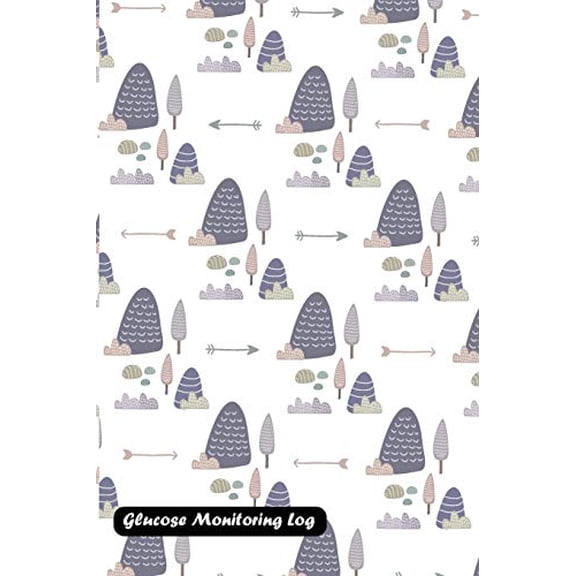 Glucose Monitoring Log: Tree Pattern Cover (Paperback)