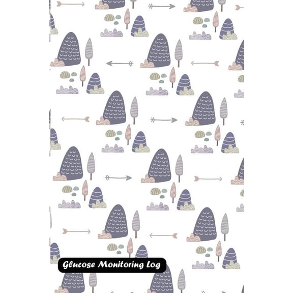 Glucose Monitoring Log : Tree Pattern Cover (Paperback)