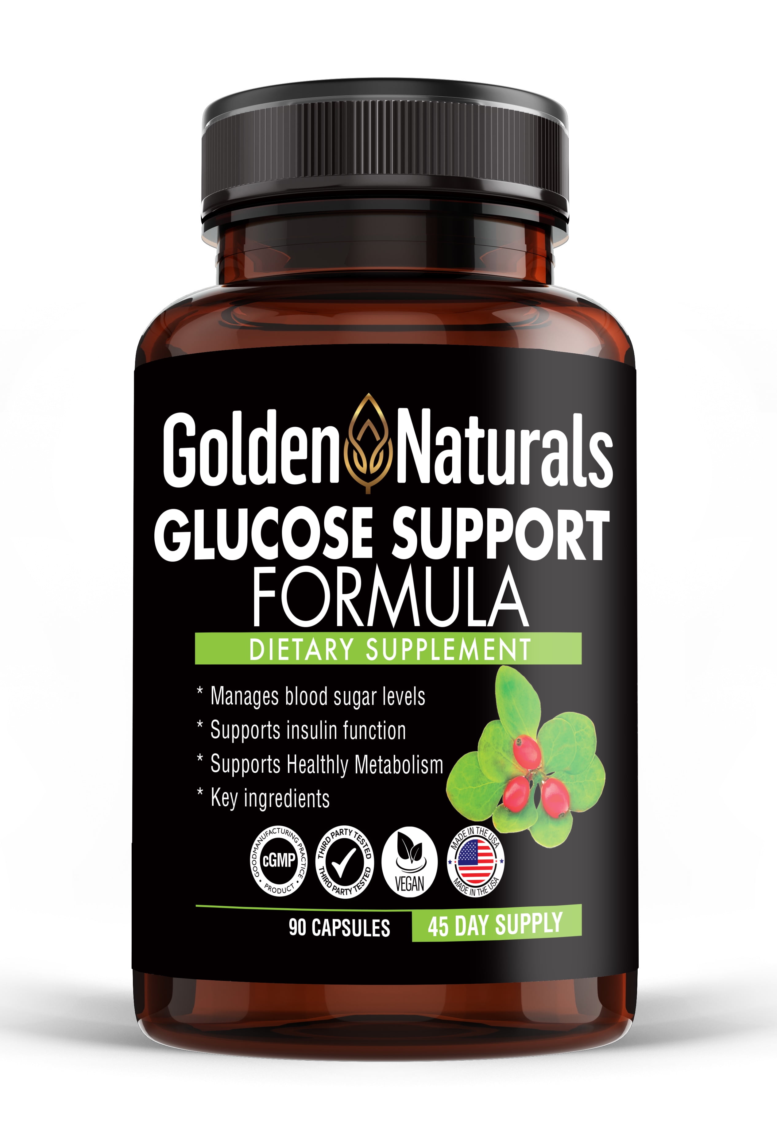 Glucose Support Formula 90ct, for Healthy Metabolism and Blood Sugar Level Management