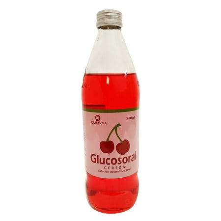 Glucosoral Cherry Energy Drink 12 oz - Cereza (Pack of 6)