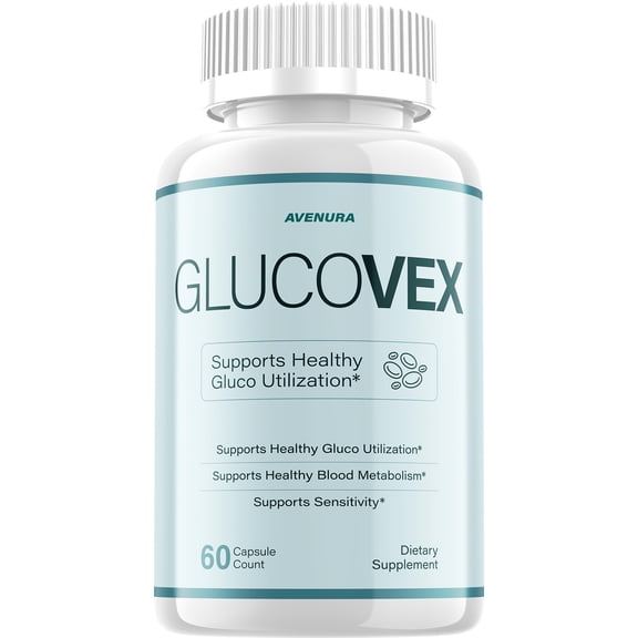 Glucovex Capsules – Natural Blend Glycogen Formula for Health Support, 1 Pack, 60 Capsules