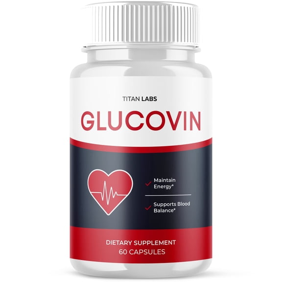 Glucovin Advanced Formula Blood Support for Health and Wellness Gluco Vin 60 Capsules