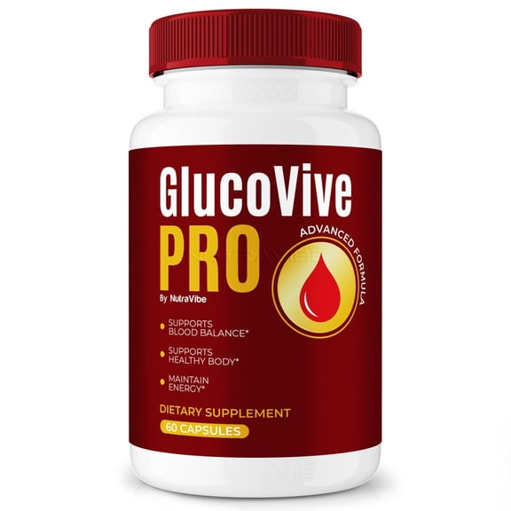 Glucovive Pro Original Formula with a Clean Blend to Support Healthy Circulation, Natural Energy & Balanced Levels | Just 2 Easy-to-Swallow Pills Daily (60 Capsules)