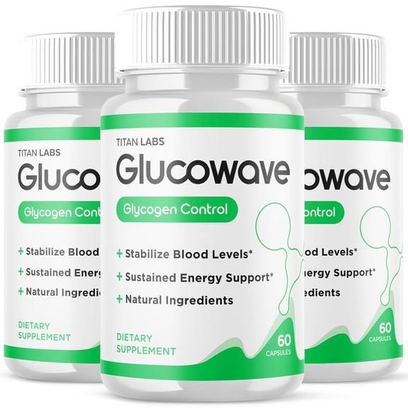 Glucowave Advanced Formula Blood Support for Health and Wellness Gluco Wave 180 Capsules
