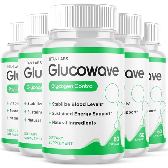Glucowave Advanced Formula Blood Support for Health and Wellness Gluco Wave 300 Capsules