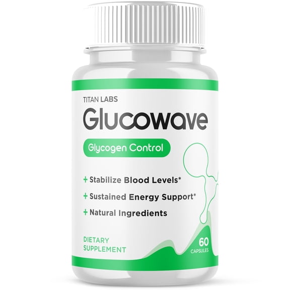 Glucowave Advanced Formula Blood Support for Health and Wellness Gluco Wave 60 Capsules