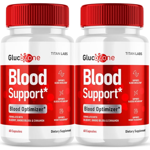 Glucozone Advanced Formula Blood Support for Health and Wellness Gluco Zone 120 Capsules