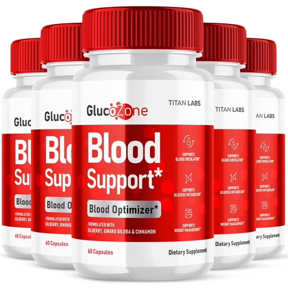 Glucozone Advanced Formula Blood Support for Health and Wellness Gluco Zone 300 Capsules