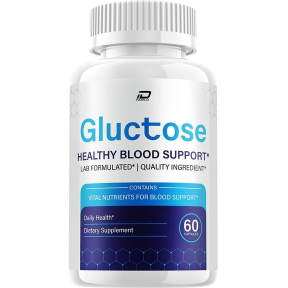 Gluctose Capsules  Gluctose Pills Advanced Supplement, All Natural, Gluc tose Maximum Strength Formula, Glycogen Support, 1 Pack, 60 Capsules