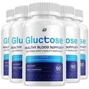 Gluctose Capsules   Gluctose Pills Advanced Supplement, All Natural, Gluc tose Maximum Strength Formula, Glycogen Support, 5 Pack, 300 Capsules