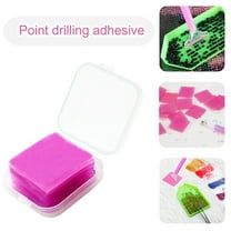 Glue Clay Diamond Art Wax Diamond for DIY Diamonds Art Painting, DIY Putty Glue and Wax for Diamond Art Embroidery Accessories with Storage Box, 6 Pcs, 0.98x0.98"