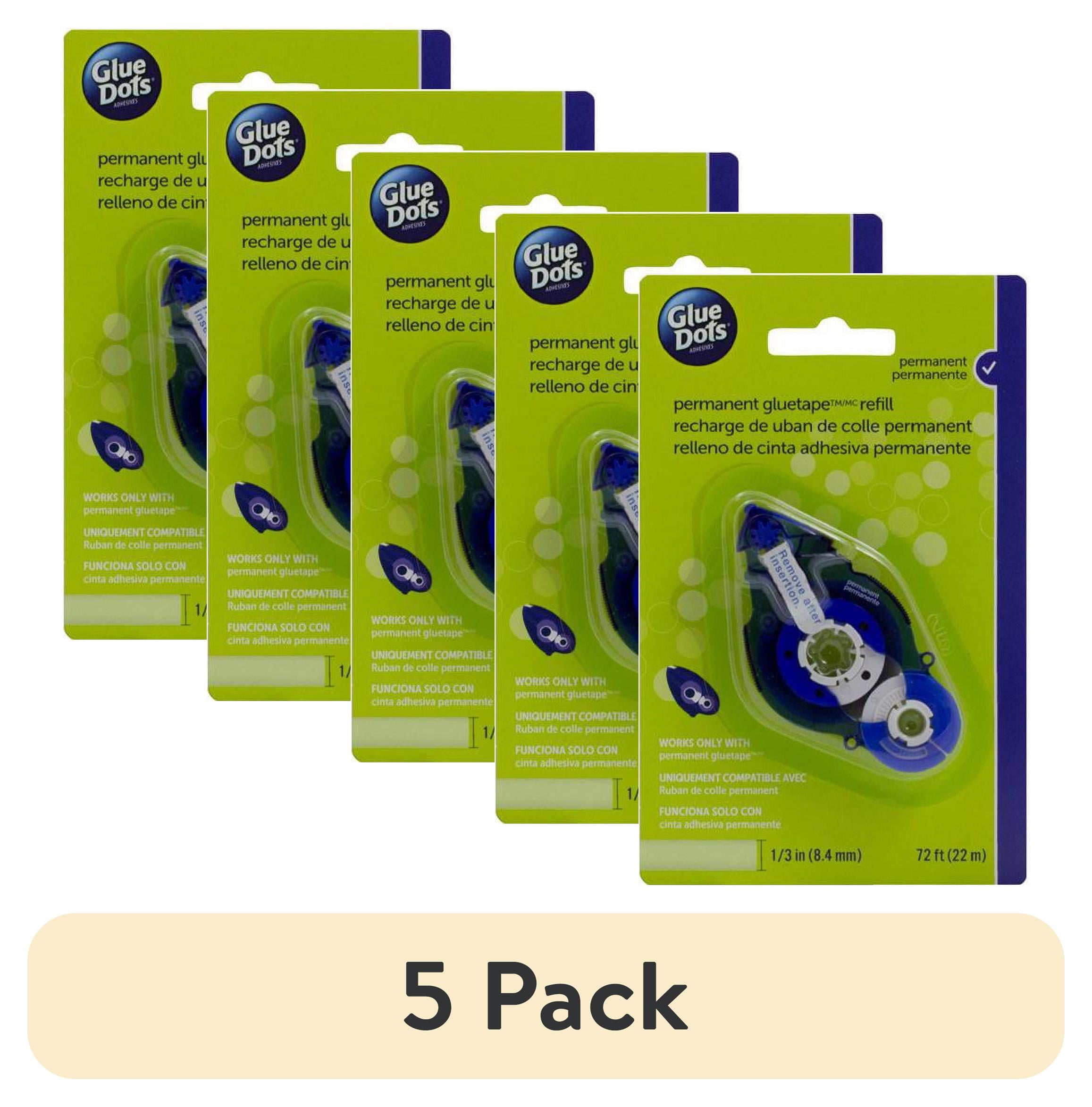 (5 pack) Glue Dots 41611 0.33 in. x 72 ft. Glue Dots Tape Refill