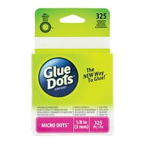 Glue Dots Clear Dot Roll-Micro .125" 325/Pkg, Pk 3, Glue Dots
