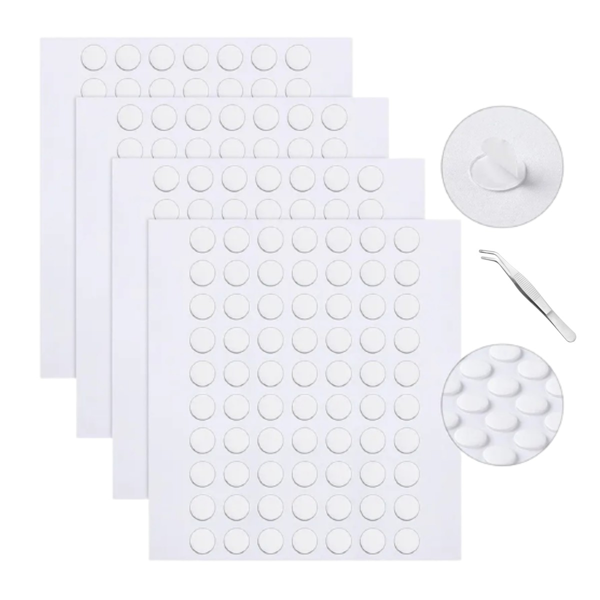 Glue Dots, Clear Double Sided Adhesive Dots, Removable Glue Dots 400Pcs, for Balloons Craft DIY