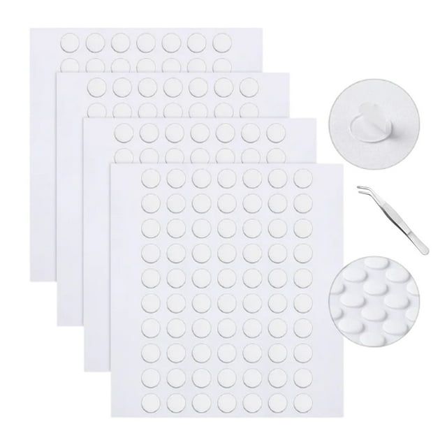 Glue Dots, Clear Double Sided Adhesive Dots, Removable Glue Dots 400Pcs