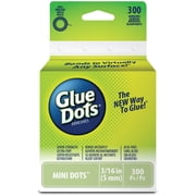 Glue Dots Mini .1875 Non-toxic Adhesive Dots, 300 Count