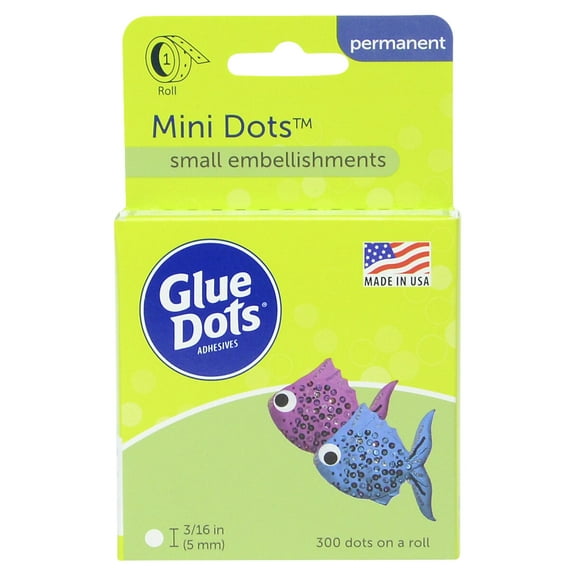 Glue Dots Mini Glue Dots - 3/16", Pkg of 300