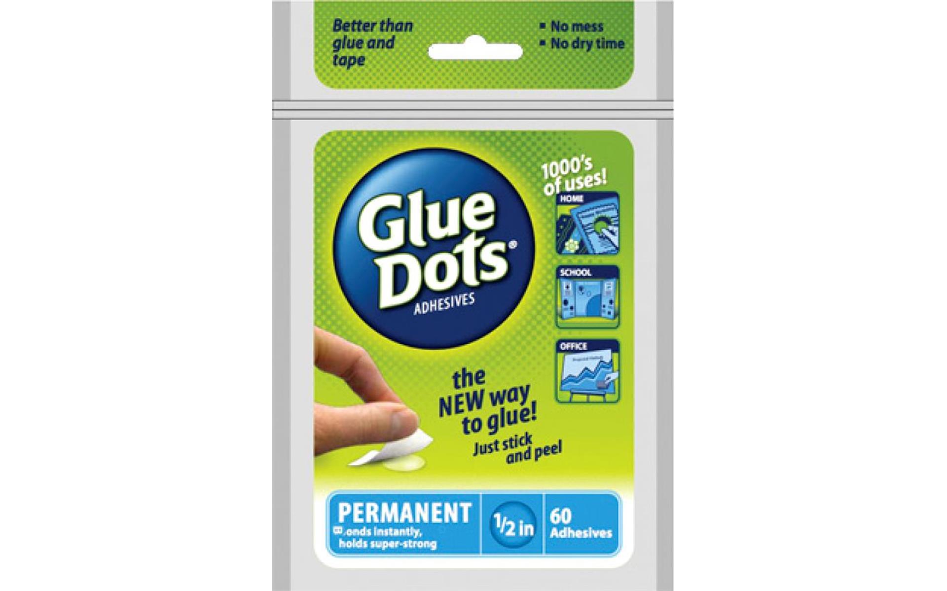 Glue Dots Permanent 1/2" Sheet 60pc
