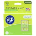 Glue Dots Removable Dots Value Pack Sheets, 1/2 Inch, Clear, Pack of